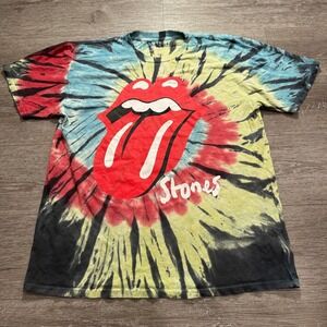The Rolling Stones Shirt Adult Large 2021 Tour Tye Dye Official Band Tee Y2K